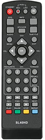 VINABTY SL40HD Ersetzte Fernbedienung passend für Comag Dyon Eagle Galaxy Harrier Phoenix Predator Satellite Receiver SL40-HD HD-25 HD25-HDMI HD25 HD25HDMI