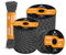 Abma Cord 4mm Paracord 550 Nylon Cuerda (10-15-30-50m) Tipo III 7 Hebras Cuerda de Nailon - MAX. 250 kg - Reflectante Negro, 15m