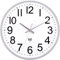 ACCSHINE Funkuhr Wanduhr Ohne TickgeräUsche Lautlos 30cm Quarz Batterie Betriebene Groß Wanduhr Einfach zu Lesen für Zimmer Zuhause KüChe Schlafzimmer Büro Schule (Silber+Weiß)