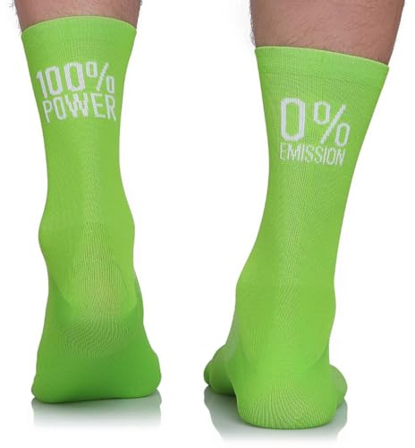 TODO Fahrradsocken Herren 100% Power. Atmungsaktive Rennrad Socken. Fahrrad Socken Herren, Radsocken Herren (100powerZ, 47-50)