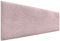 DHOME Kopfteil in unifarbenem Cord, hohe Qualität, modernes gepolstertes Kopfteil, Luxus-Bett, gepolstertes Schlafzimmer (Altrosa, 145 cm)