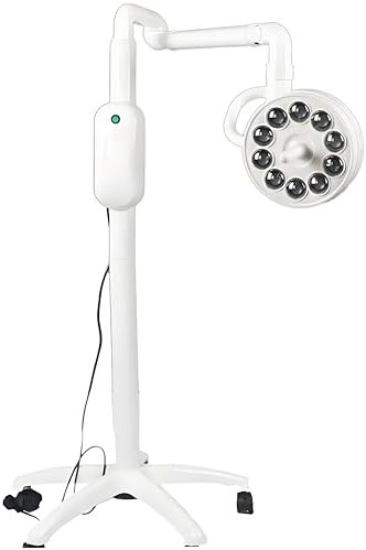 LED-OP-Untersuchungsleuchte, Schattenlose Lampe, 30 W LED-Untersuchungsleuchte, Medizinische Untersuchung, 5000–6000 K Lampe, Chirurgische Untersuchungsleuchte Mit Mobilem Ständer, 5-Rad-Rollfuß