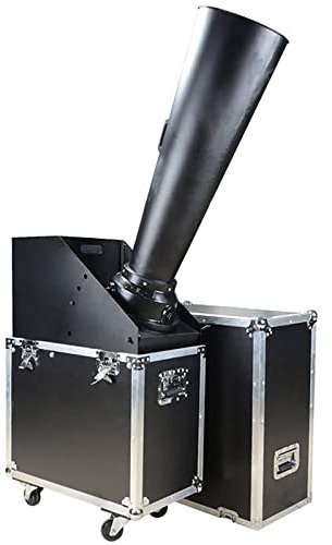 WOTZOV Co2-Konfettikanonenmaschine, manuelle Steuerung mit Flightcase, Hochzeits-Konfettikanone für Nachtclub-Bühnenparty