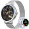 Smartwatch Donne, 1.27 HD Orologio Digitale Fitness Tracker Watch con Chiamate 120 Sports Cardiofrequenzimetro, SpO2 Sonno Ciclo Mestruale, Smart Watch Impermeabile Smart Watch per Android iOS, Blu