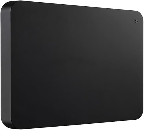 HIWARE Disque Dur Externe 2To, Portable étanche et Anti-Choc pour PC, Mac, TV, MacBook, Ordinateur Portable, Bureau, Windows-Noir