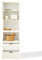 Küchenschrank, Buffetschrank mit Schublade, 200cm Hochschrank, Küchenbuffet, Aufbewahrungsschrank mit Kippschutz, Mehrzweckschrank für Küche, Esszimmer Wohnzimmer, 59,5×45×200 cm, Weiß