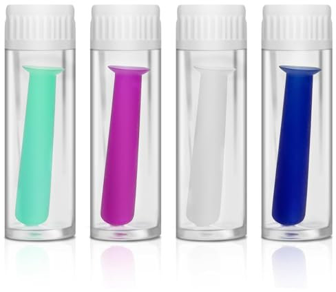 WUSJCOF Lot de 4 ventouses pour lentilles de contact rigides, outils de retrait pour lentilles annuelles (multicolore)