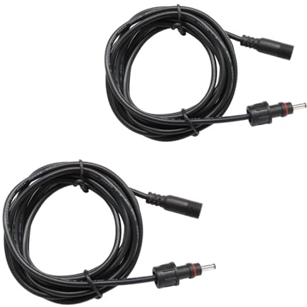 SIGANDG Extension Cable, 2M Extension Lead Waterproof Cord Anti-Corrosion Wiring, for Garden Lights Path Lighting LED Landscape Spotlights, Compatible with Low-voltage LED Devices (2 Pack)